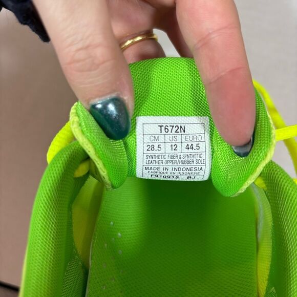 Asics 33-DFA 2 Running Shoe in sharp green/ jasmine green/flash NIB SIZE 12 - Picture 14 of 15